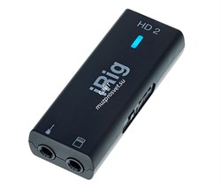 IK MULTIMEDIA iRig HD 2 компактный аудио интерфейс для гитары/баса с подключением к iOS и Mac - фото 66488