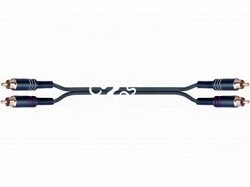 QUIK LOK STR613K-1 BK компонентный кабель, позолоченные разъёмы 2 RCA Male - 2 RCA Male (тюльпаны), 1м - фото 66607