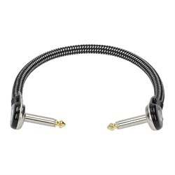 KLOTZ VINPAN0015 3 патч кабеля для соединения педалей 15 см, плоские разъёмы моно Jack KLOTZ, оболочка твид - фото 66951