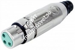 SWITCHCRAFT AAA3FZ кабельный разъём XLR: 3-контактный, 'мама'. Металлический, никелированный. - фото 67118