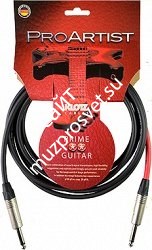 KLOTZ PRON030PP Pro Artist готовый инструментальный кабель, длина 3 м., разъемы Neutrik Mono Jack (прямой-прямой) - фото 67602