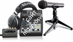 BEHRINGER PODCASTUDIO USB Набор для подкаст студии с USB аудио интерфейсом - фото 67693