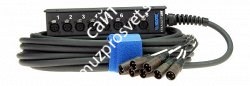 KLOTZ SLW080XE20 StraightLink компактный мультикор 8 входов, на коробе разъёмы 8 XLR F, на хвосте 8 XLR M, длина 20 - фото 67747