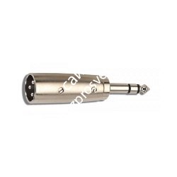 QUIK LOK G124-K адаптер металлический. Разъемы XLR Male (папа) - Stereo Jack 6.3mm (1/4') - фото 68320