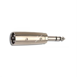 QUIK LOK G124-K адаптер металлический. Разъемы XLR Male (папа) - Stereo Jack 6.3mm (1/4') - фото 68321