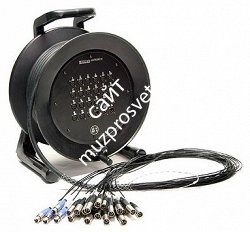 KLOTZ C20/4M40 мультикор на катушке, 20 входов XLR, 4 выхода XLR, разъемы Amphenol, длина 40 m - фото 68510