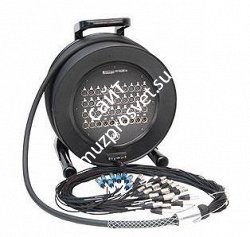 KLOTZ C24/8M30 мультикор на катушке, 24 входа XLR, 8 выходов XLR, разъемы Amphenol, длина 30 m - фото 68513