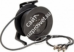 KLOTZ MC0830 MiniCore компактный мультикор на катушке 8 каналов, разъемы Amphenol XLR F/ XLR M, длина 30 m - фото 68516
