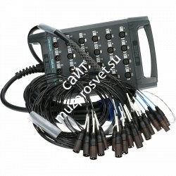 KLOTZ TL2U204X15 TrueLink EcoLine мультикор 20 входов, 4 выхода, разъемы Neutrik XLR F/Amphenol XLR M, корпус металл, длина 15 - фото 68539