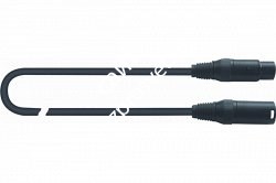 QUIK LOK MCR611-6 BK готовый микрофонный кабель, 6 метров, разъемы XLR/F - XLR/M, цвет черный - фото 68627