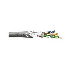 KLOTZ C5FUEH цифровой кабель категории 5e, структура 4х2х0,51 мм (AWG 24/1), F/UTP, 100 MHz, 100 Ом, FRNC оболочка, серый - фото 68655