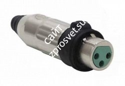 SWITCHCRAFT AAA3FAUZH кабельный разъем XLR: 3-х контактный, 'мама', влагозащита IP68, контакты позолочены - фото 68739