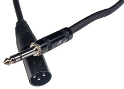 ROCKDALE XJ001-2M готовый микрофонный кабель, разъёмы XLR male X stereo jack male, длина 2 м, чёрный - фото 68778