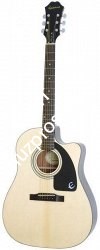 EPIPHONE AJ-100CE (PASSIVE) NATURAL CH HDWE гитара электро-акустическая, цвет натуральный, пьезозвукосниматель - фото 69189