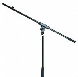 K&M 21070-300-55 микрофонная стойка `журавль`, металлические узлы, высота 900-1600 мм, журавль 805 мм, цвет черный, сталь - фото 69632
