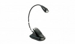 K&M 85620-000-55 подсветка для пюпитров на прищепке, Mighty Bright Xtra Flex, 1 LED - 300 lux, пластик, чёрная - фото 69769