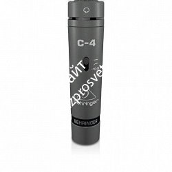 BEHRINGER C-4 комплект из 2-х кардиоидных конденсаторных микрофонов, включает планку с держателями, ветрозащиту, кейс - фото 69939