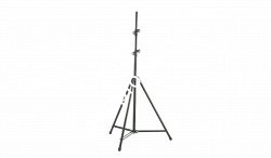 K&M 24640-009-55 стойка для световых приборов, в. от 1,590 до 4,025 мм, диам. 30 мм, болт М10, нагр. до 20 кг, сталь - фото 70495