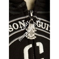 GIBSON LOGO MEN'S HOODIE LARGE мужская толстовка с капюшоном, размер L, цвет чёрный - фото 70791