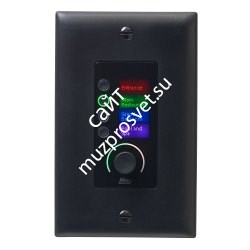 BSS EC-4BV BLK настенная панель управления серии Contrio. Подключение Ethernet, 4 кнопки, регулятор громкости, цвет черный - фото 71077