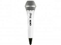 IK MULTIMEDIA iRig Voice - White ручной микрофон для караоке с аналоговым подключением к iOS и Android устройствам, белый - фото 73252