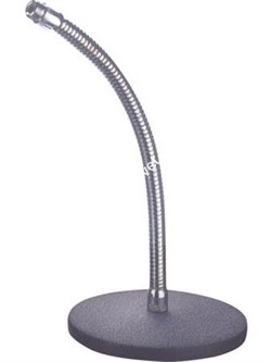 ROCKDALE TM31 настольная микрофонная стойка на кругл. основании (д 15,5 см) с держателем gooseneck (дл. 254 мм) - фото 73338