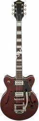Gretsch G2655T Streamliner Center Block Jr. with Bigsby, Broad'Tron, Walnut Stain Электрогитара полуакустическая, цвет орех - фото 73939