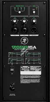 MACKIE Thump15A активная 2-полосная акустическая система, мощность усилителя 1300 Ватт (класс D), динамик 15' - фото 74329