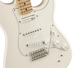 FENDER Ed O'Brien Stratocaster, Maple F.board, Olympic White электрогитара, именная модель Эд О' Брайен (Radiohead), цвет белый - фото 74871