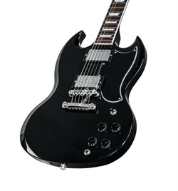 GIBSON SG STANDARD 2018 EBONY электрогитара, цвет черный, кейс - фото 75040