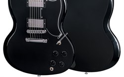 GIBSON SG STANDARD 2018 EBONY электрогитара, цвет черный, кейс - фото 75042