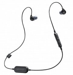 SHURE SE112-K-BT1-EFS беспроводные внутриканальные Bluetooth наушники с одним динамическим драйвером, цвет серый. - фото 75079