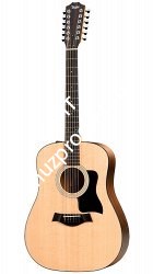 TAYLOR 150e 100 Series, гитара электроакустическая двенадцатиструнная, форма корпуса дредноут, мягкий чехол - фото 75289