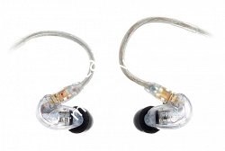 SHURE SE215-CL-EFS наушники внутриканальные (наушники вставные) с одним динамическим драйвером, Clear прозрачные. - фото 76869