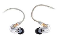 SHURE SE215-CL-EFS наушники внутриканальные (наушники вставные) с одним динамическим драйвером, Clear прозрачные. - фото 76870