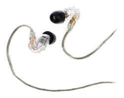 SHURE SE215-CL-EFS наушники внутриканальные (наушники вставные) с одним динамическим драйвером, Clear прозрачные. - фото 76871