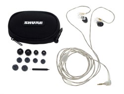SHURE SE215-CL-EFS наушники внутриканальные (наушники вставные) с одним динамическим драйвером, Clear прозрачные. - фото 76872