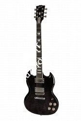GIBSON 2019 SG High Performance Trans Ebony Fade электрогитара, цвет черный в комплекте кейс - фото 77133