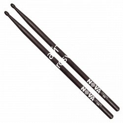 VIC FIRTH N5AB NOVA барабанные палочки, орех, деревянный наконечник, черные - фото 77602