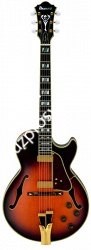 Ibanez GB10 BROWN SUNBURST электрогитара полуакустическая с кейсом - фото 77666