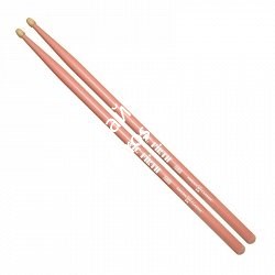 VIC FIRTH AMERICAN CLASSIC® 5A w/ PINK FINISH барабанные палочки, орех, деревянный наконечник - фото 78914