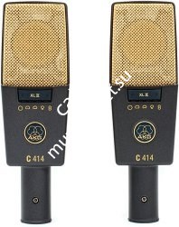 AKG C414XLII/ ST подобранная стерео пара студийных микрофонов С414XL II - фото 79593