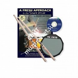 VIC FIRTH FASP Fresh Approach Starter Pack (includes SD1, practice pad and набор для начинающих (тренировочный пэд, палочки, DVD - фото 79970