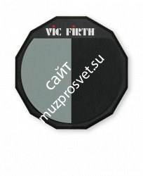 VIC FIRTH PAD12H Single sided/divided, 12” тренировочный пэд - фото 80018