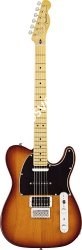 FENDER MODERN PLAYER TELE PLUS MN HYBST, электрогитара, цвет медовый санбёрст - фото 80625