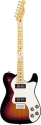 FENDER MODERN PLAYER TELE THINLINE DELUXE 3TSB, электрогитара с акустическими полостями, цвет 3-х цветный санбёрст - фото 80626