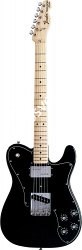 FENDER CLASSIC ‘72 TELE CUSTOM MN BLACK электрогитара с чехлом, цвет черный - фото 81240