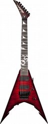 JACKSON KING V COREY BEAULIEU USA SIGNATURE KV7 TRANSPARENT RED семиструнная электрогитара c кейсом, именная модель Corey Bealie - фото 81796