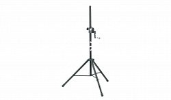 K&M 21302-009-55 стойка-элеватор для акустических систем, выс.1385-2180 мм , диам. 35 мм, болт М10, нагр. до 40 кг, сталь,чёрная - фото 82201