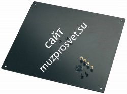 K&M 26792-042-56 площадка-стол для студийных мониторов к стойке 26795, р-р 5х420х380, 4 шипа и 4 ножки в комплекте, сталь,чёрная - фото 82202